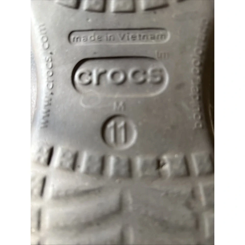 Crocs Athens Flip Flops Brown Tan Crosslite Men's 11 Comfort Sandals